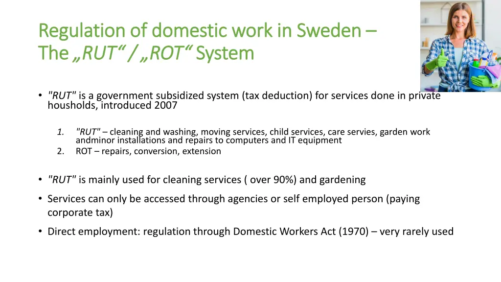 regulation of regulation of domestic