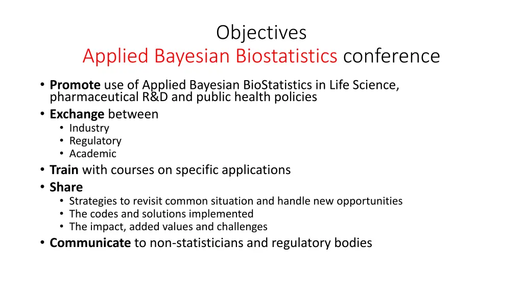 objectives