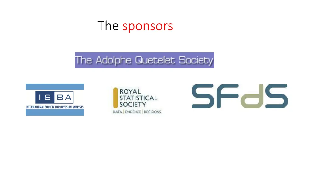 the sponsors
