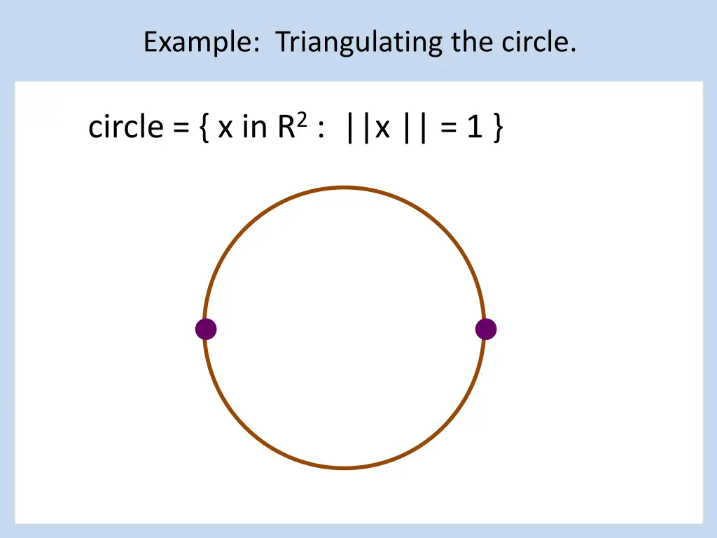 example triangulating the circle 1