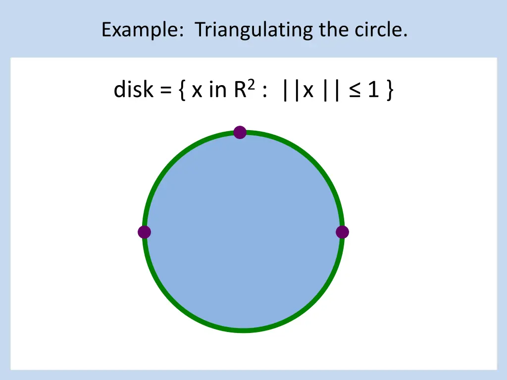 example triangulating the circle 6