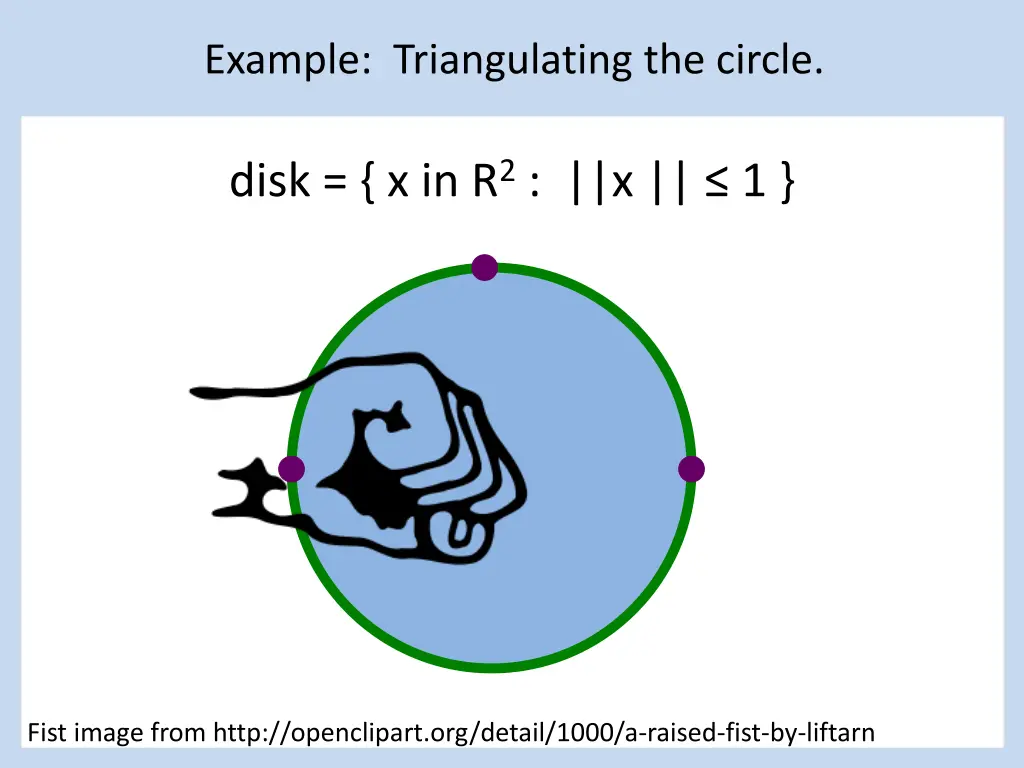 example triangulating the circle 7
