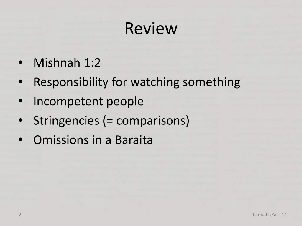 review