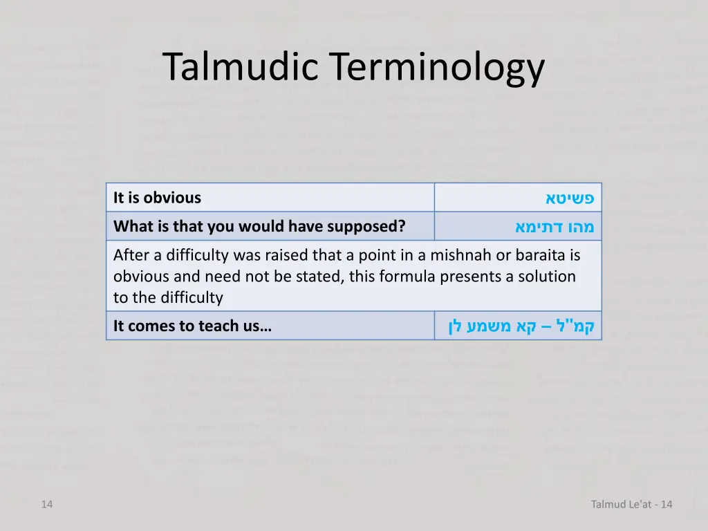 talmudic terminology