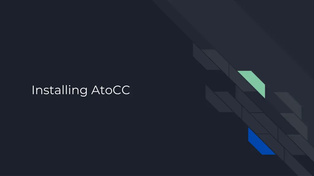 installing atocc