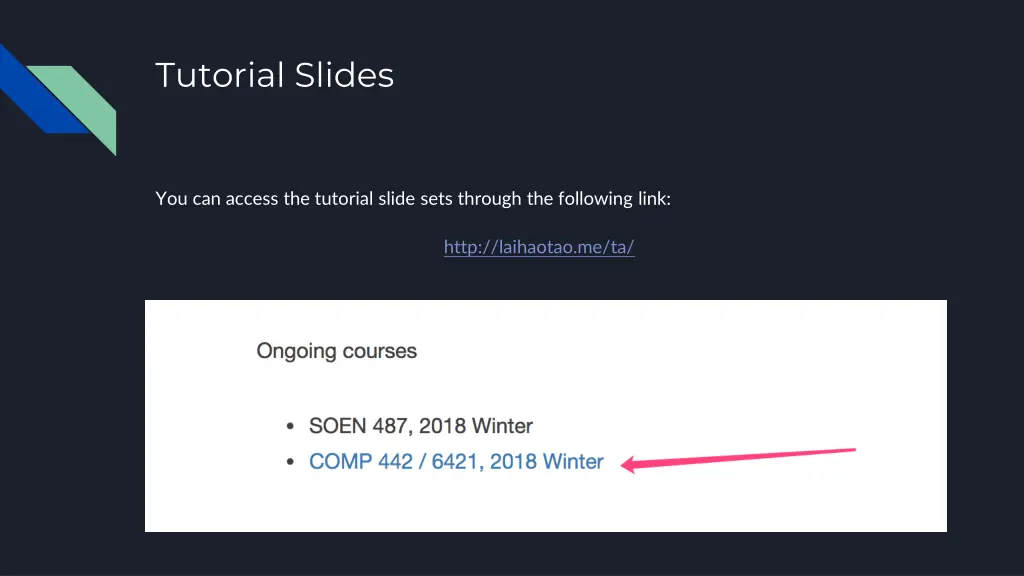 tutorial slides