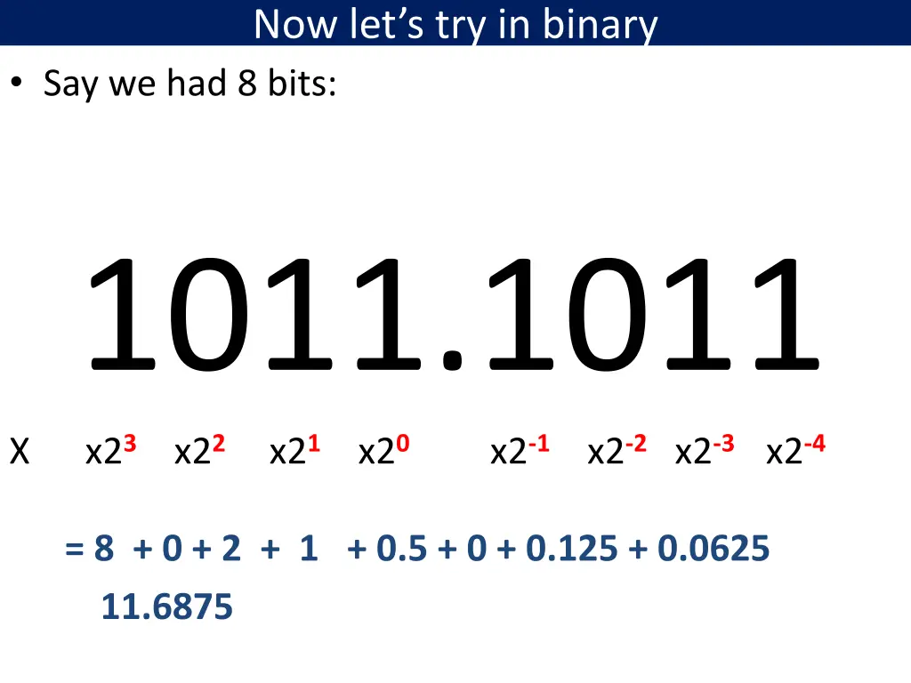 now let s try in binary