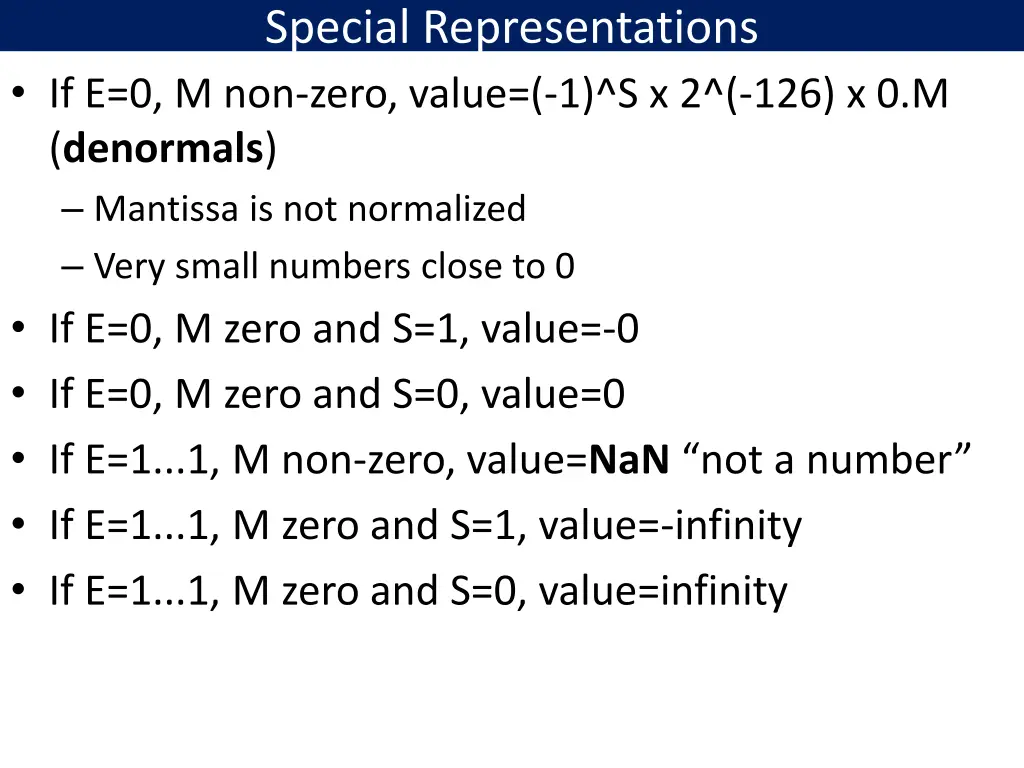 special representations