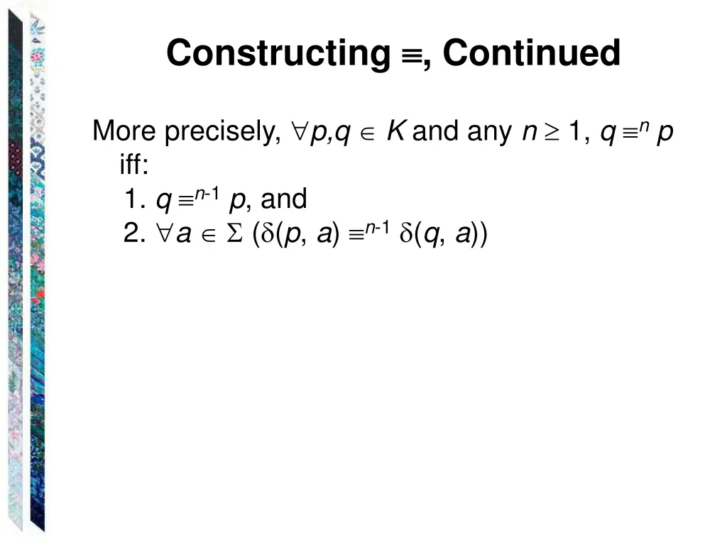constructing continued