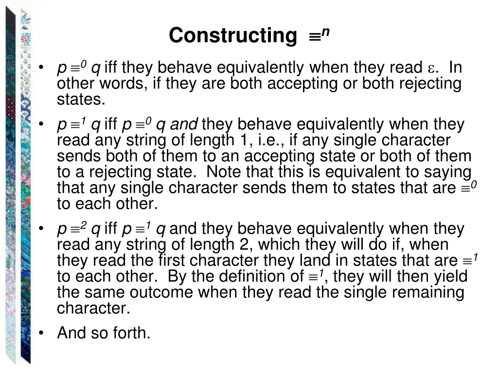 constructing n