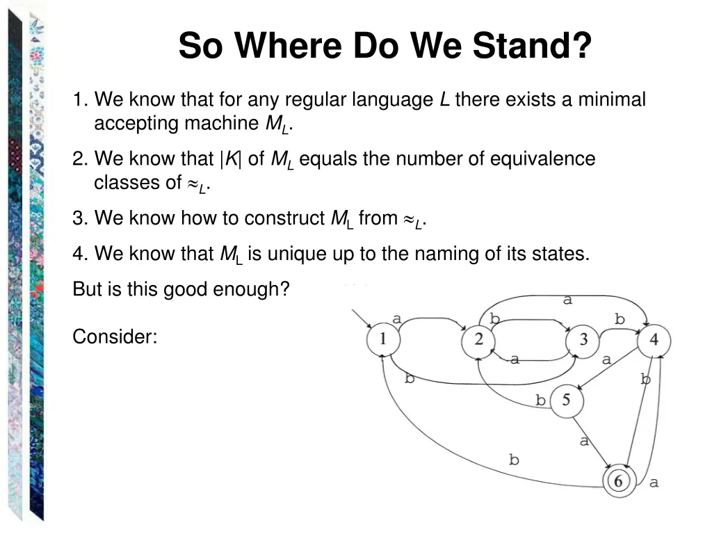 so where do we stand