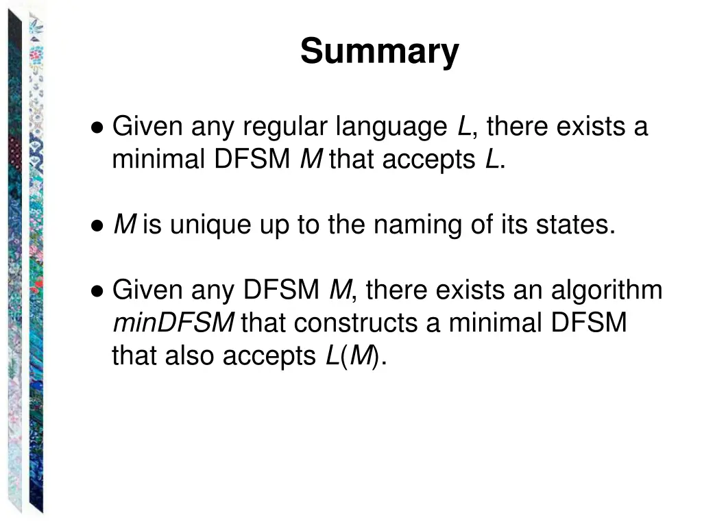 summary