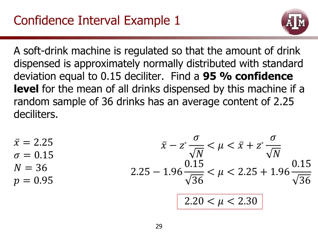 confidence interval example 1 2