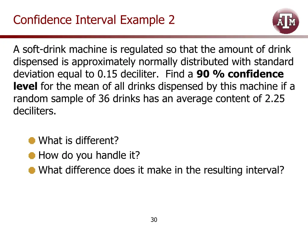 confidence interval example 2