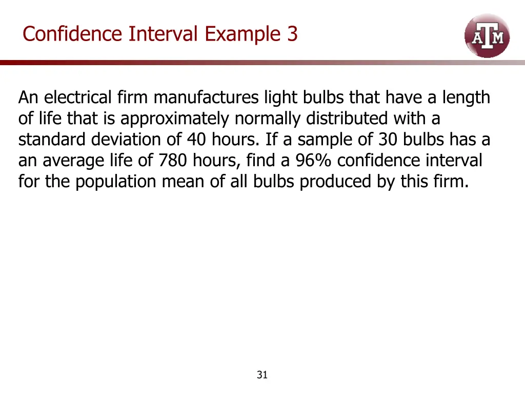 confidence interval example 3