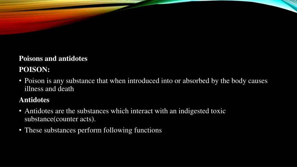 poisons and antidotes poison poison