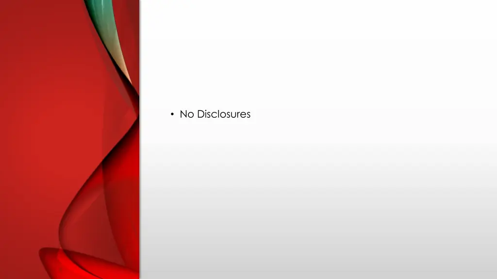 no disclosures