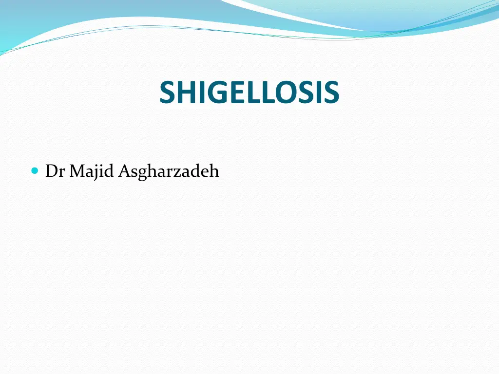shigellosis
