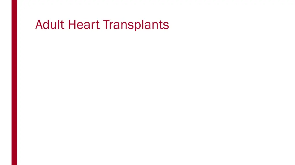 adult heart transplants