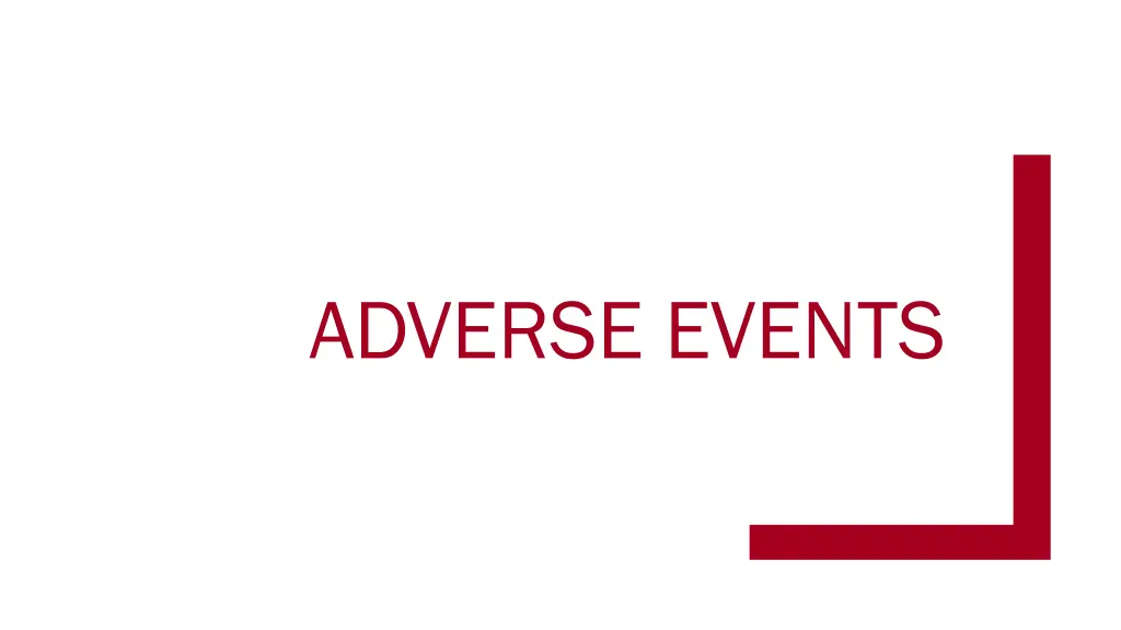 adverse events