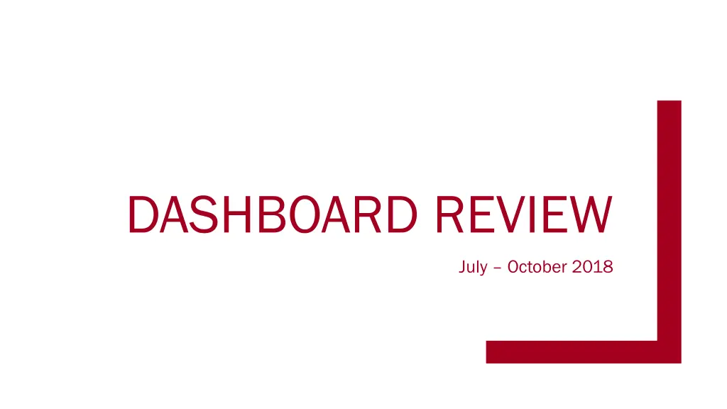 dashboard review