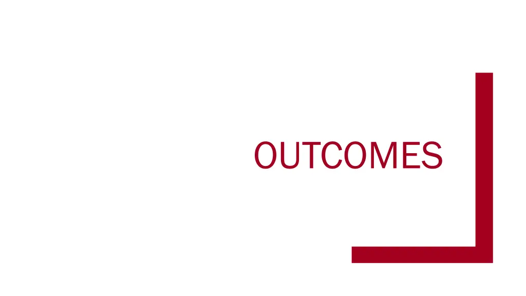 outcomes