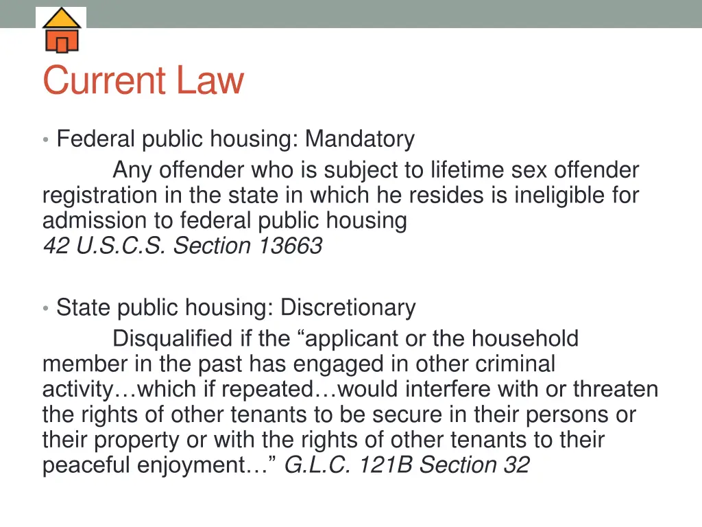 current law