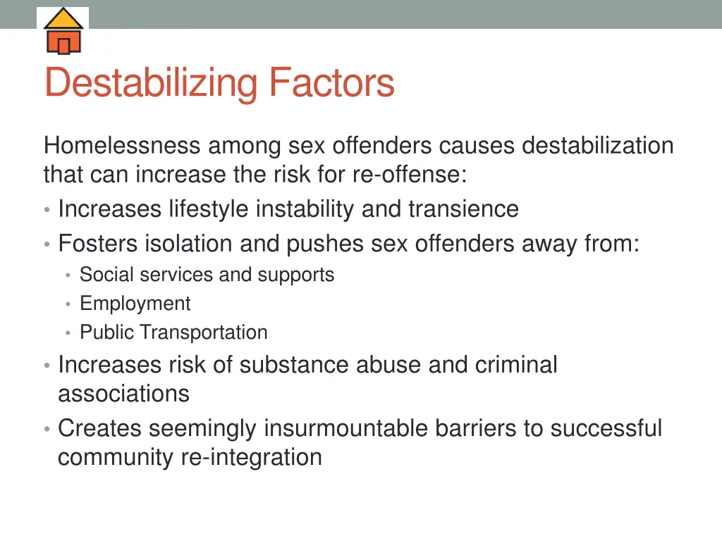 destabilizing factors