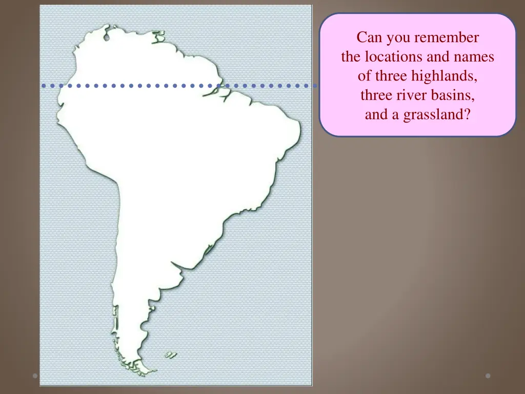 can you remember the locations and names of three