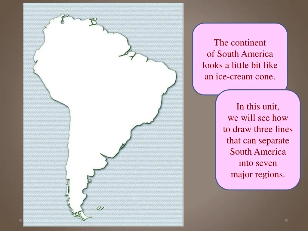 the continent of south america looks a little