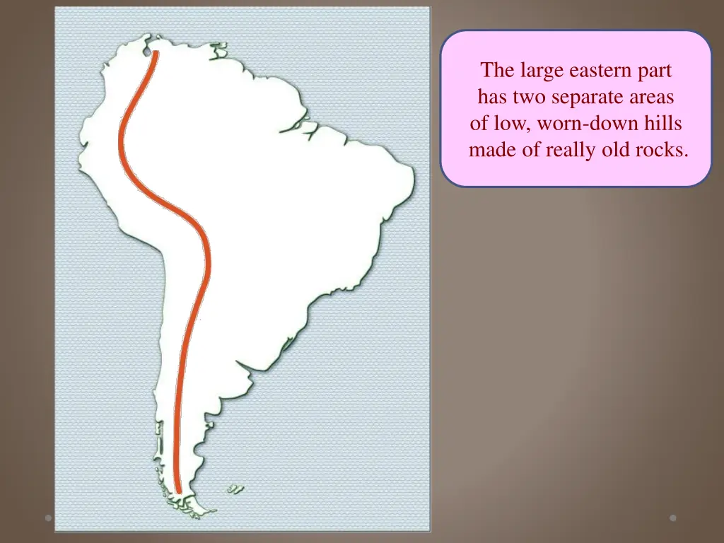 the large eastern part has two separate areas