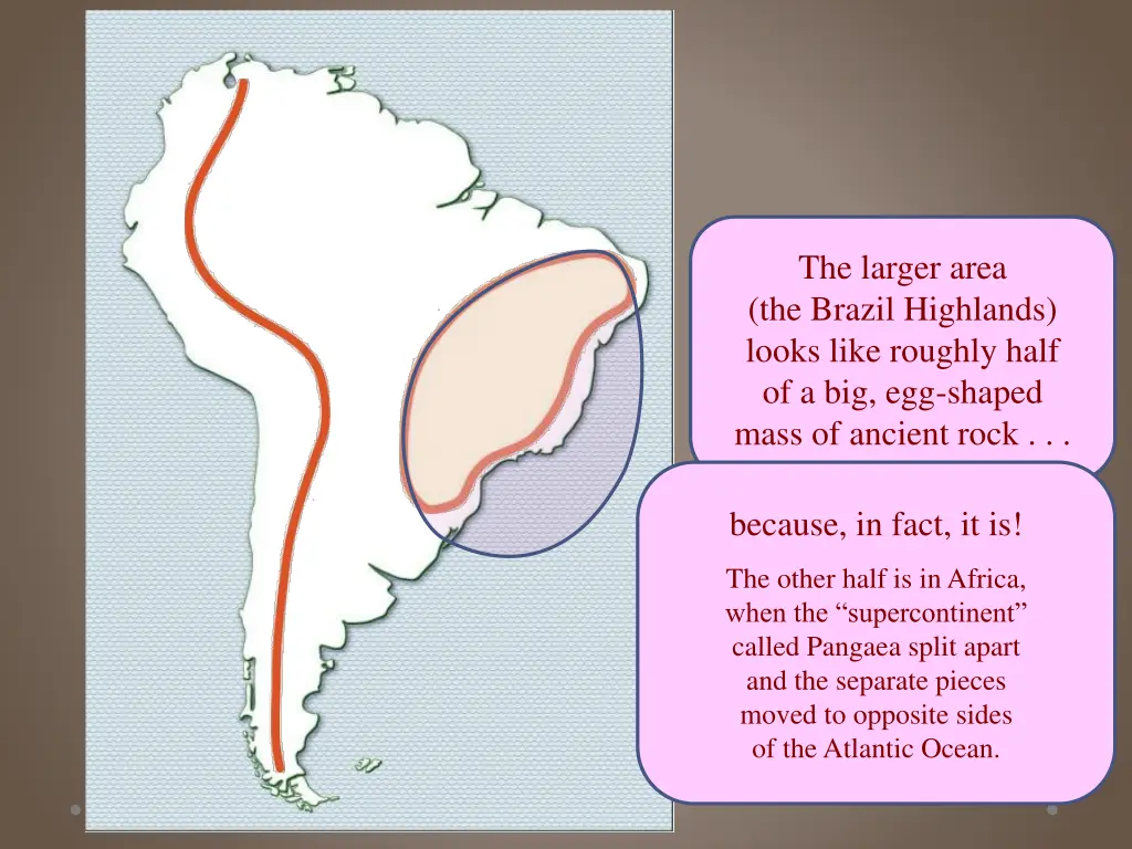 the larger area the brazil highlands looks like