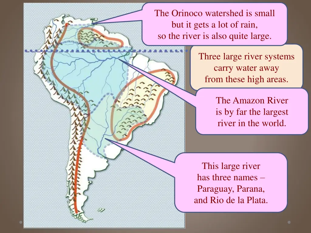 the orinoco watershed is small but it gets