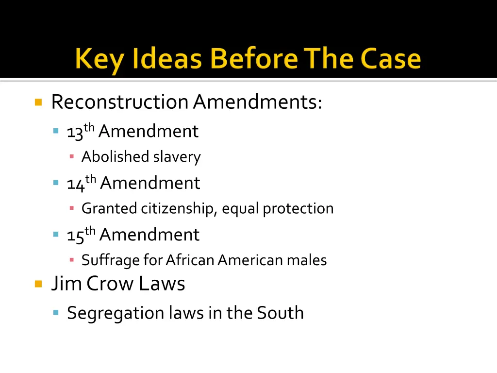 reconstruction amendments 13 th amendment