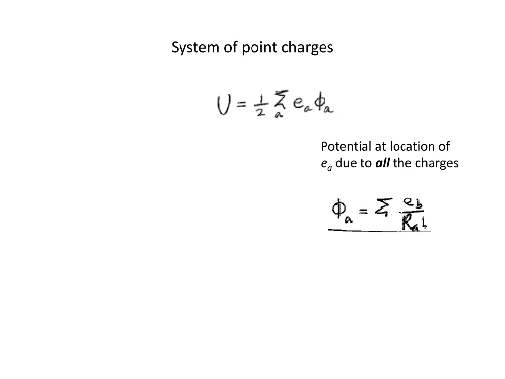 system of point charges