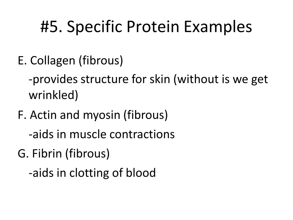 5 specific protein examples 1