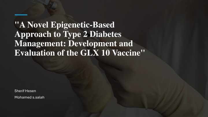 a novel epigenetic based approach to type