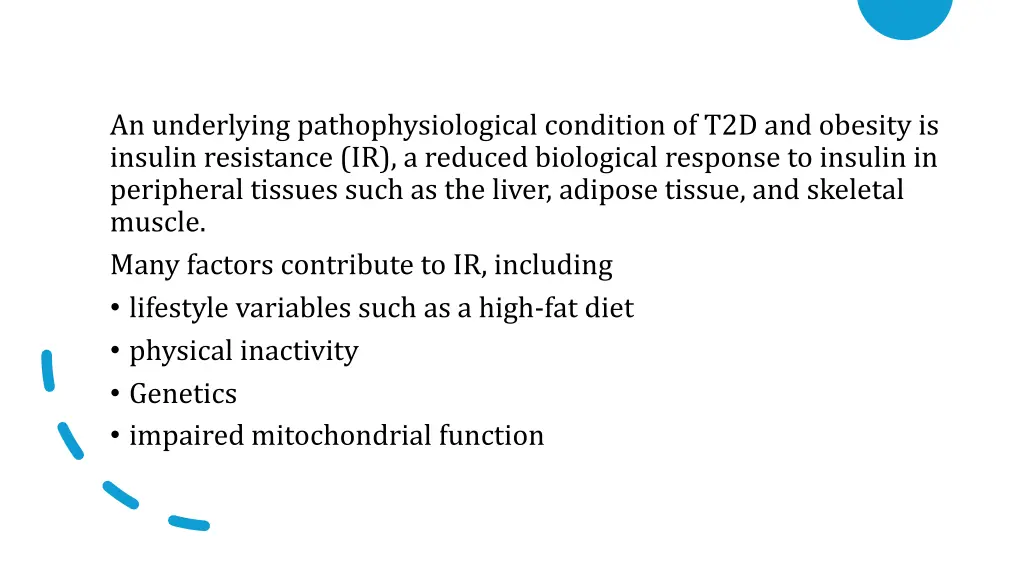 an underlying pathophysiological condition