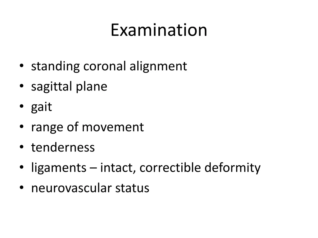 examination
