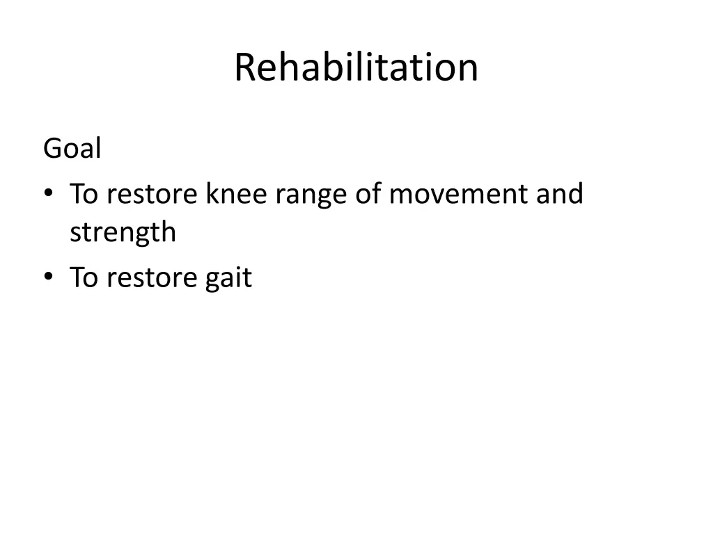 rehabilitation