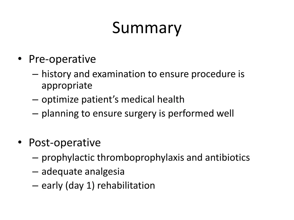 summary