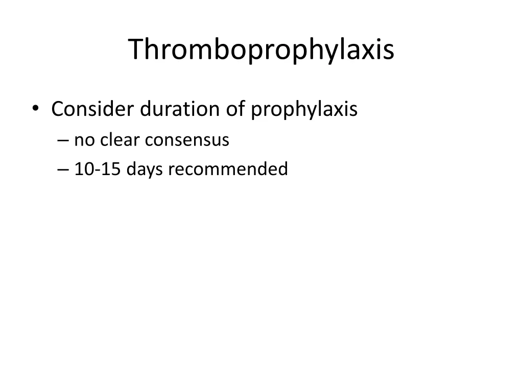 thromboprophylaxis 1