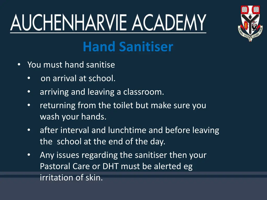 hand sanitiser