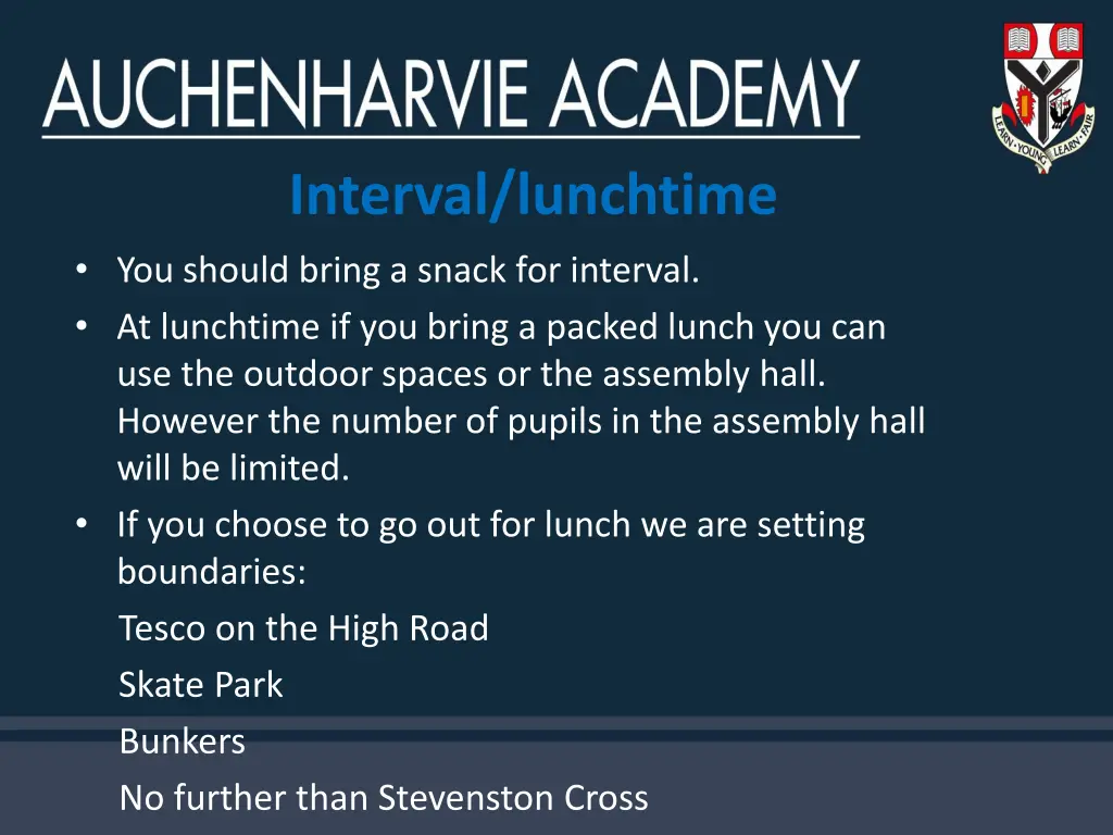 interval lunchtime you should bring a snack
