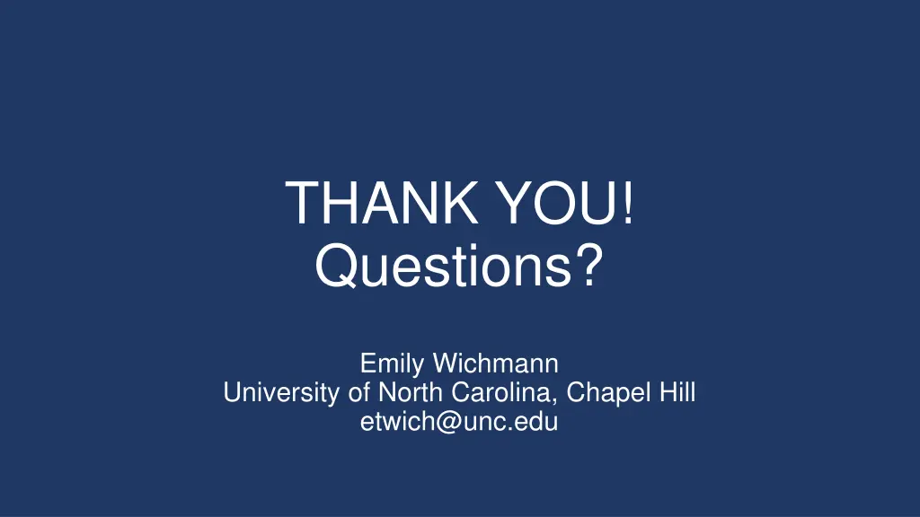 thank you questions