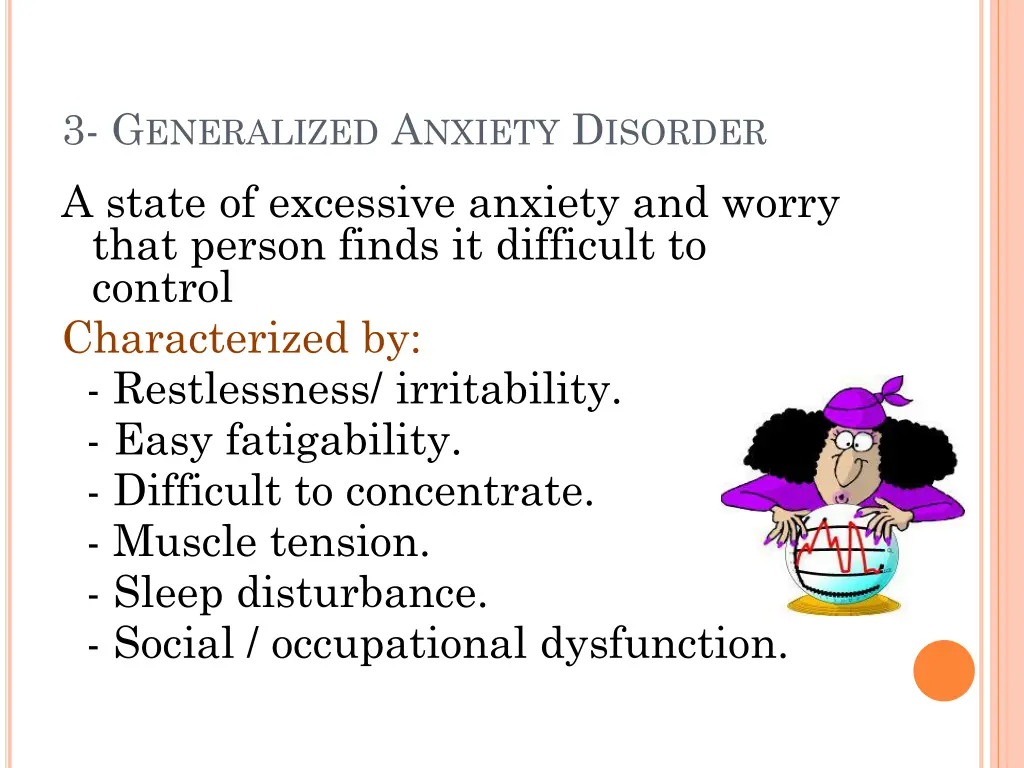 3 g eneralized a nxiety d isorder a state