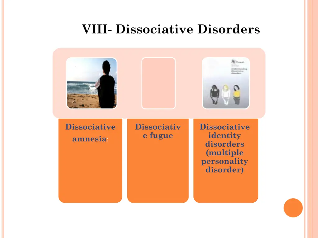viii dissociative disorders