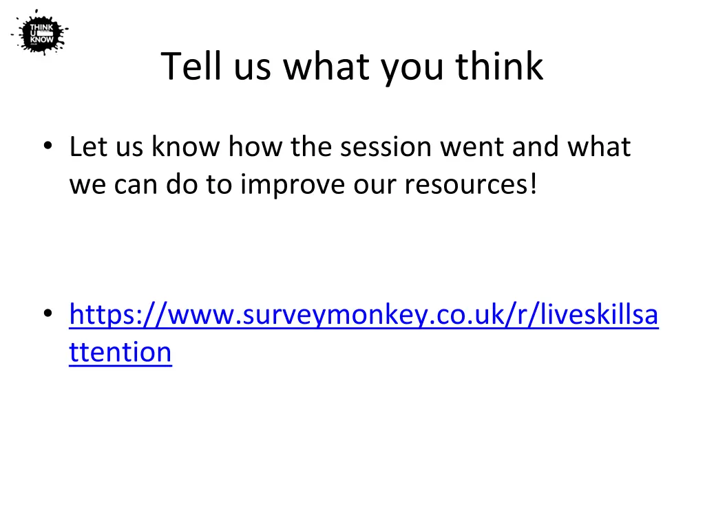 tell us what you think