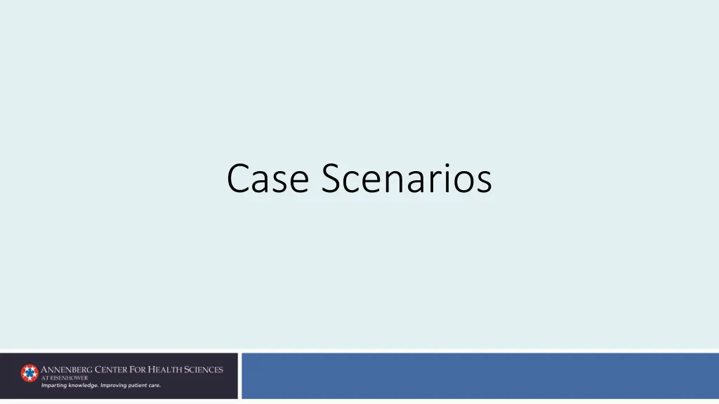 case scenarios