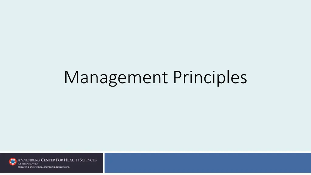 management principles